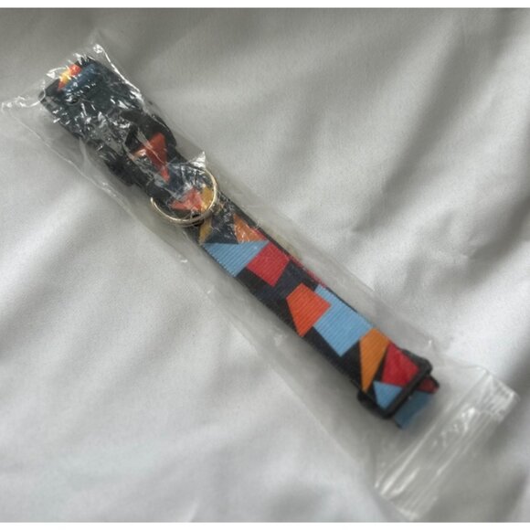 Dog Collar: Geometric Patterned, Adjustable Dog Collar With Quick-Release Buckle - Picture 1 of 5